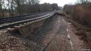 A section of the line between Hastings and London was closed back in February due to landslips caused by bad weather.