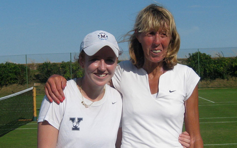 Annie Sullivan and club legend Frances Candy won the ladies doubles final after a close match