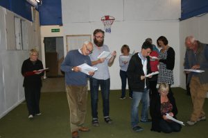 Waiting for a cue: rehearsals are taking place at the Rye Boys Club in Mermaid Street