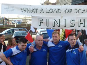 The winners of this year's "What a load of scallops" award is - the team from Rye Harbour Health Club. 