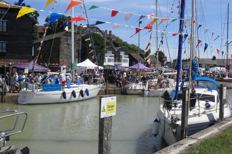 Strand Quay buzzed with noise, activity and colour