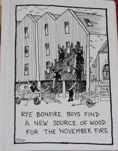 John Izod Cartoon, with acknowledgements to Rye and District Bonfire Society