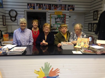 The Rye Community Shop committee from left to right: Jackie Pepper, Sheila Thomas, Kate Sims, Yvonne Hamilton and Lorna Streets