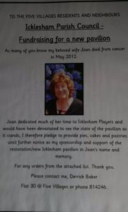 The late Joan Baker dedicated much of her time to Icklesham players