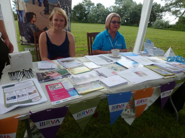 Rother Voluntary Action promoting its services at ARRCC Open Day