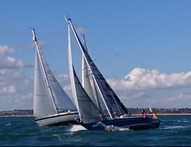 Cruiser racing in Rye Bay