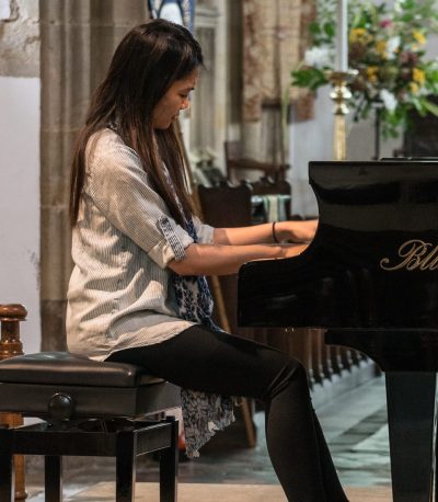 Tzu-Yin Han playing at St Mary's last Wednesday
