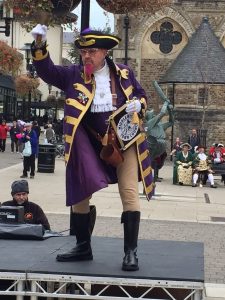 Dev Hobson, the quiet retiring crier from Middlewich