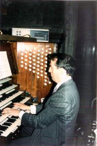 Patrick Cox-Smith at the organ