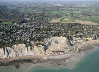 Backing for sea defences