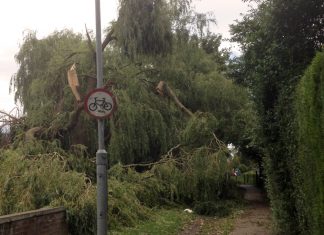 Blacked out by storms