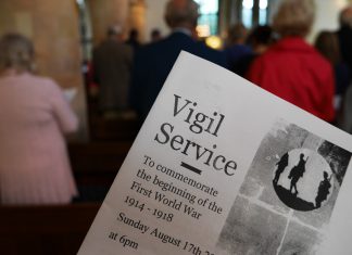 Vigil for Great War dead