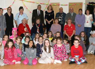 Brownies gain flag from Rotary