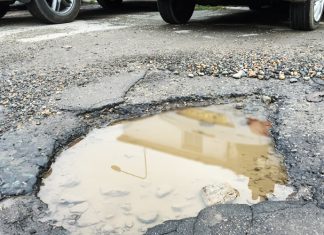 Making quick work of potholes