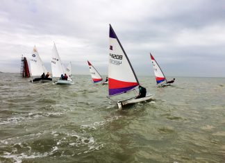 Dinghies defy the weather