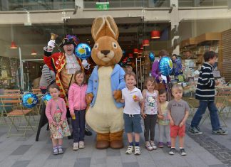 Outsize rabbit approaches town