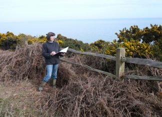 Coasting along the cliff top