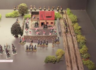 Waterloo battle in miniature