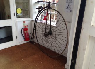 Fundraising for ancient bicycle