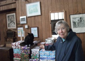 Shoeboxes, but no shoes