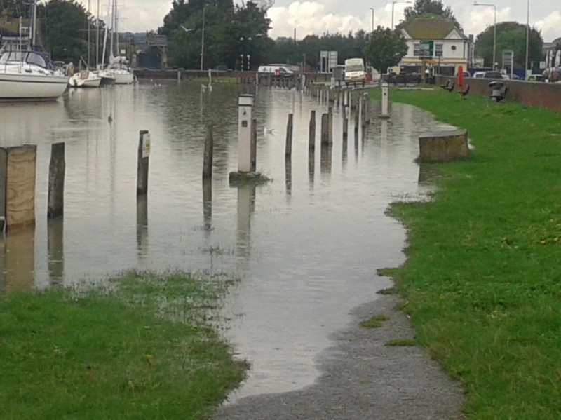 High tide at Strand Qay