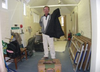 Painter stripped of clothes