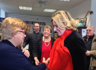 Amber green lights new shop