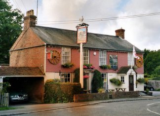 Peasmarsh pub goes Orange