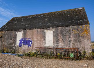 Iconic lifeboat house defaced