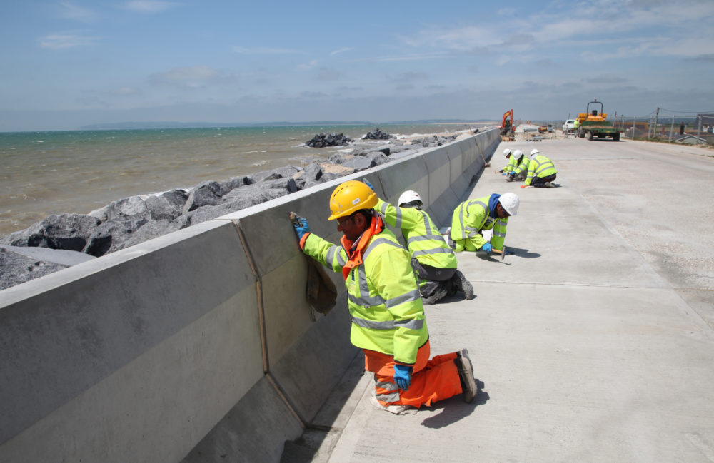 Broomhill Sands sea defence