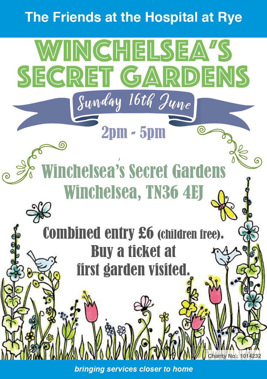 Winchelsea Secret Open Gardens in aid of The Friends at the Hospital of Rye