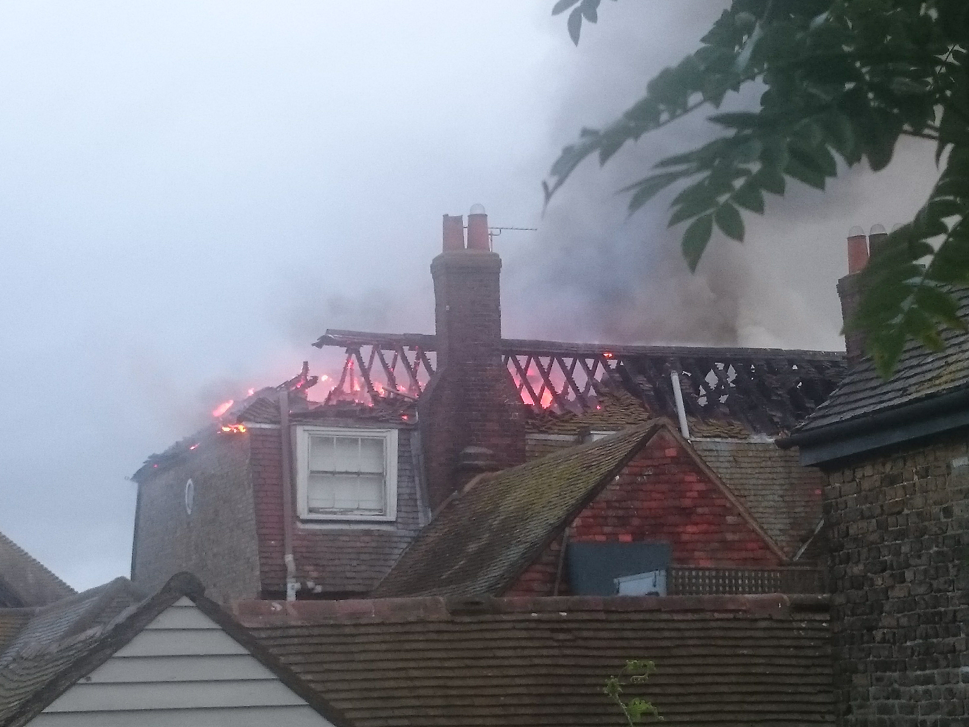 Fire at the Rye News