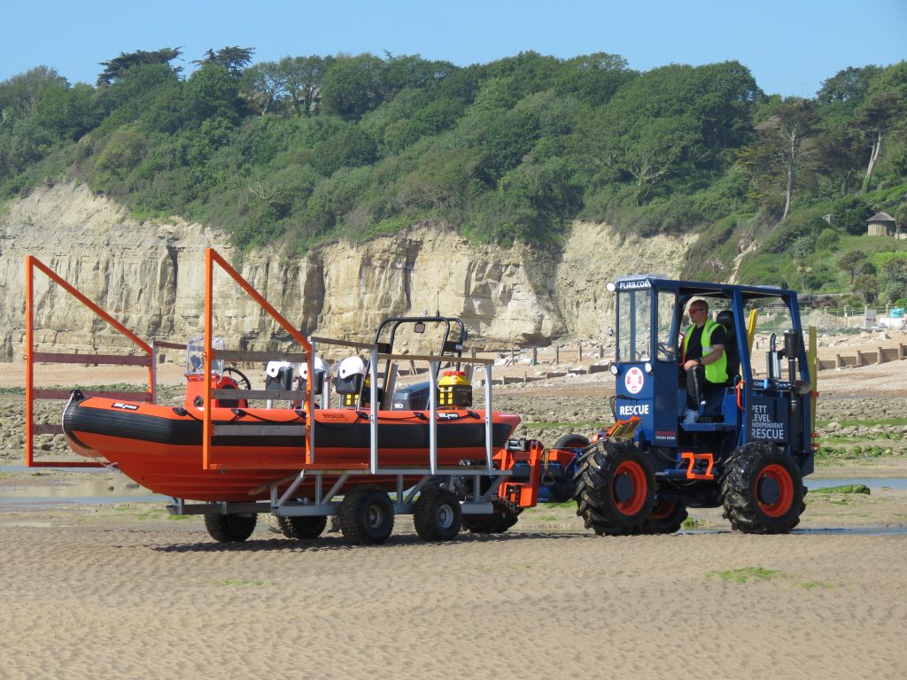 PLIRB Launch & recovery vehicle in action