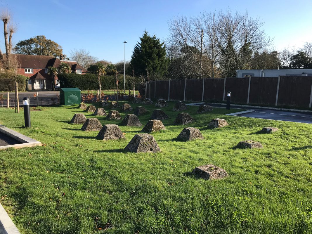 Dragons teeth at The Hub on Rye Hill