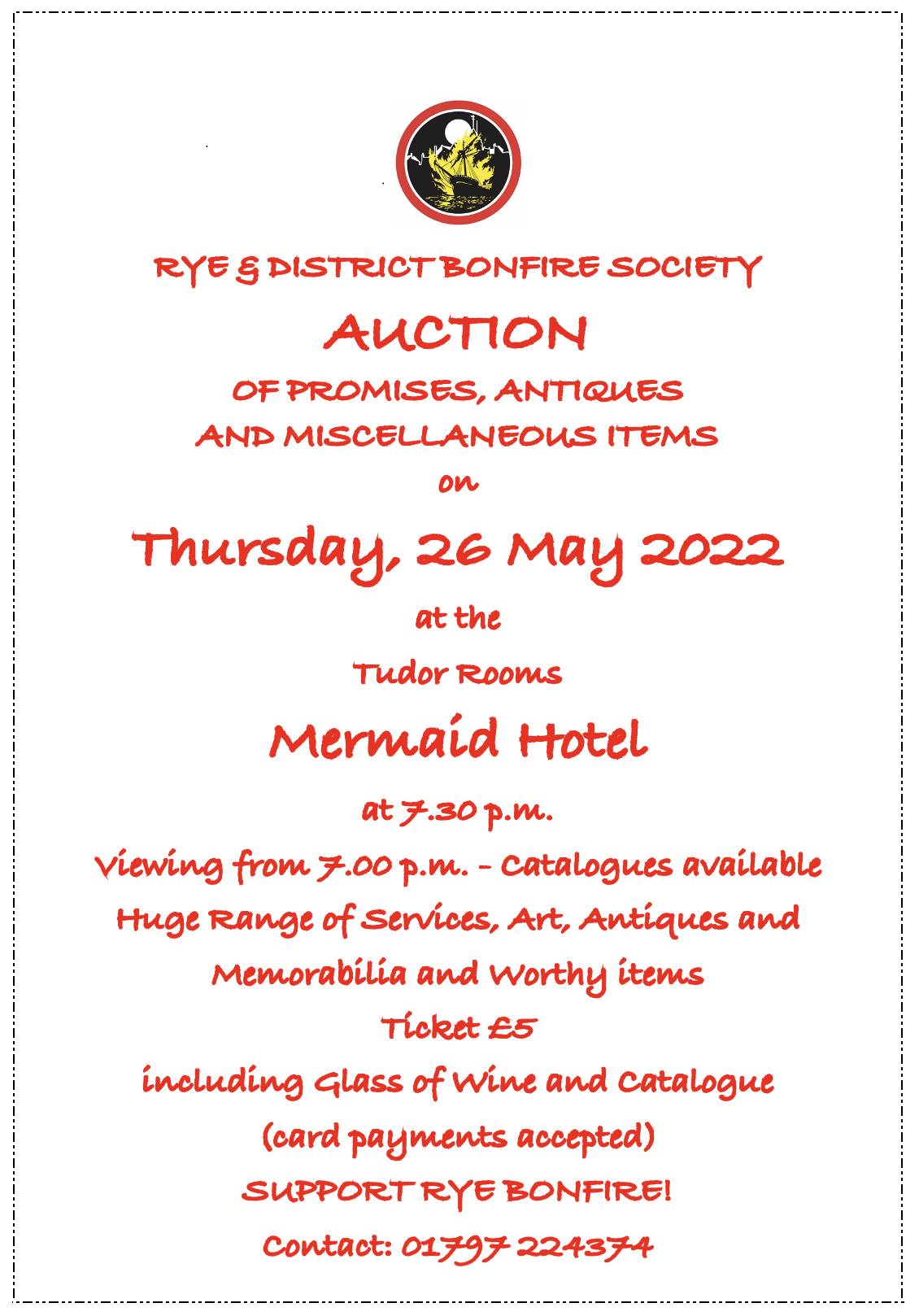 Rye Bonfire Auction of Promises