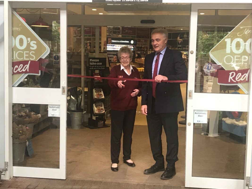 Penny Marriott snips the ribbon