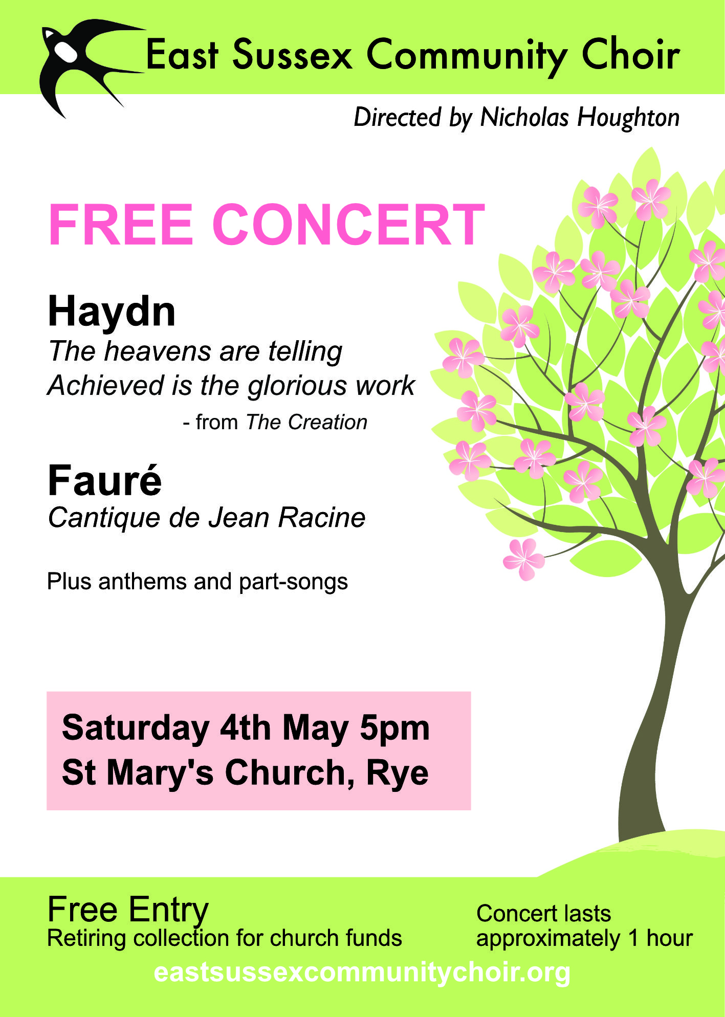 Free Concert by East Sussex Community Choir