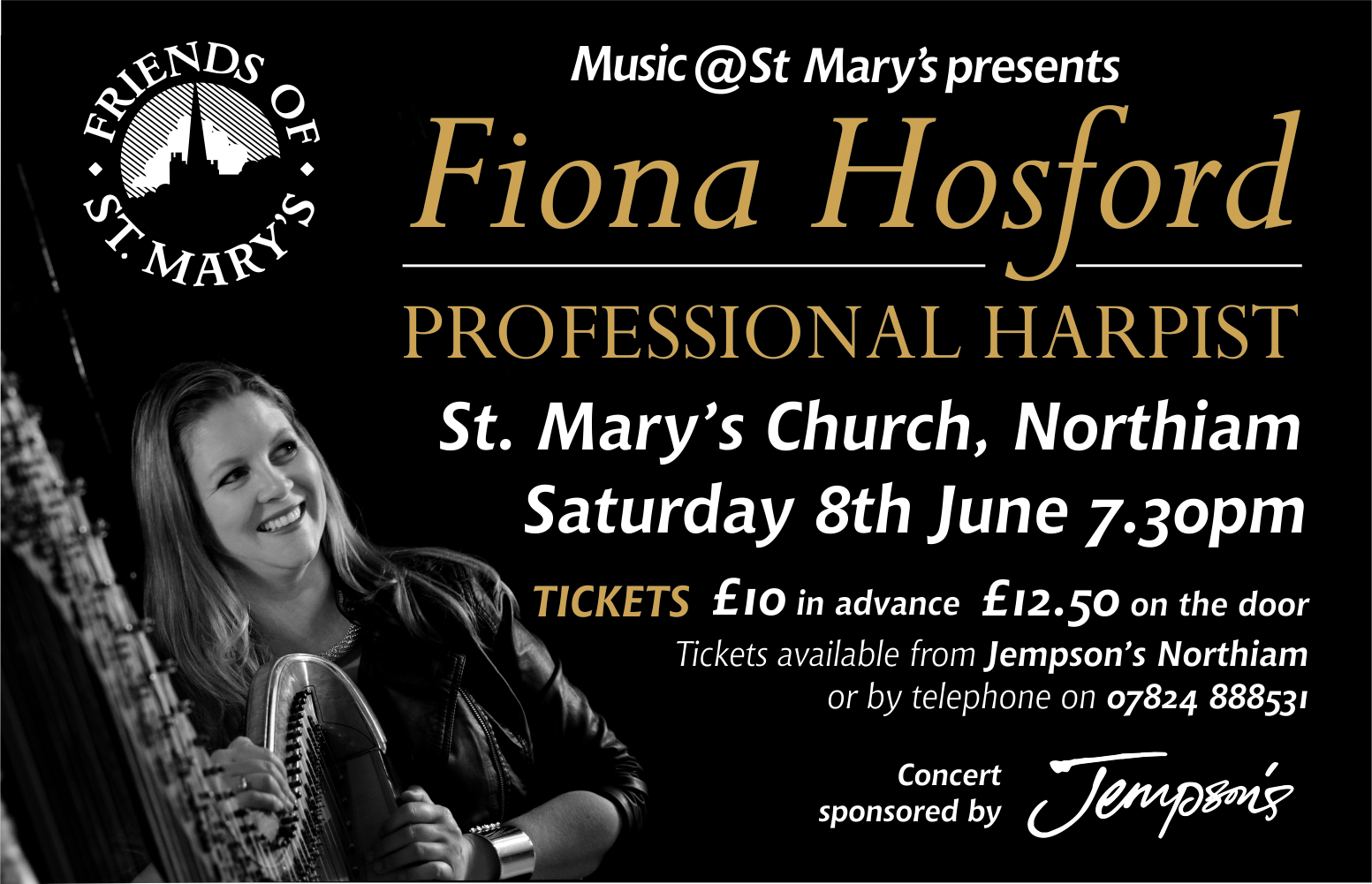 Fiona Hosford, Professional Harpist, in Concert
