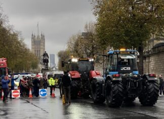 On the farmers’ march