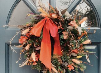 A festive wreath with a difference