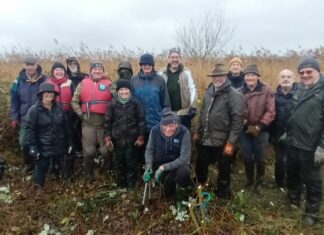 Thank you to the nature reserve volunteers