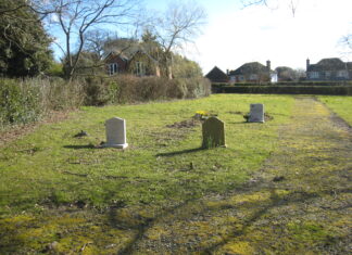 New cemetery area being used