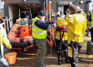Rescue boat run by volunteers