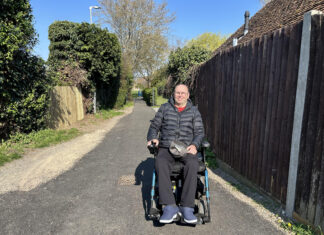 Forced into the road