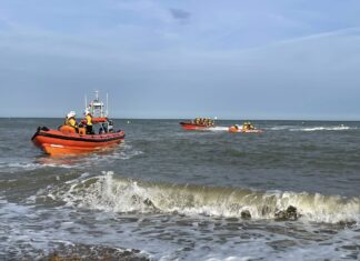 Another cliff rescue at Fairlight