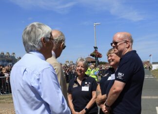 RNLI Rye Harbour volunteers meet His Majesty