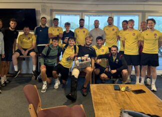 Match abandoned after star player breaks his leg