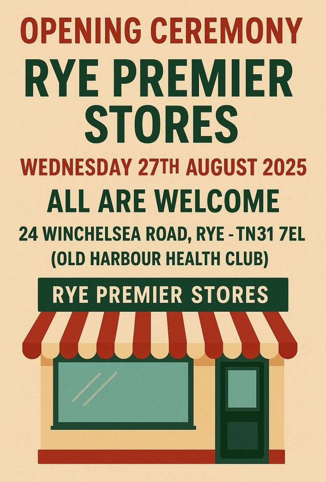 Opening Ceremony - Rye Premier Stores