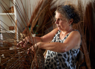 Willow basketmaking in Iden