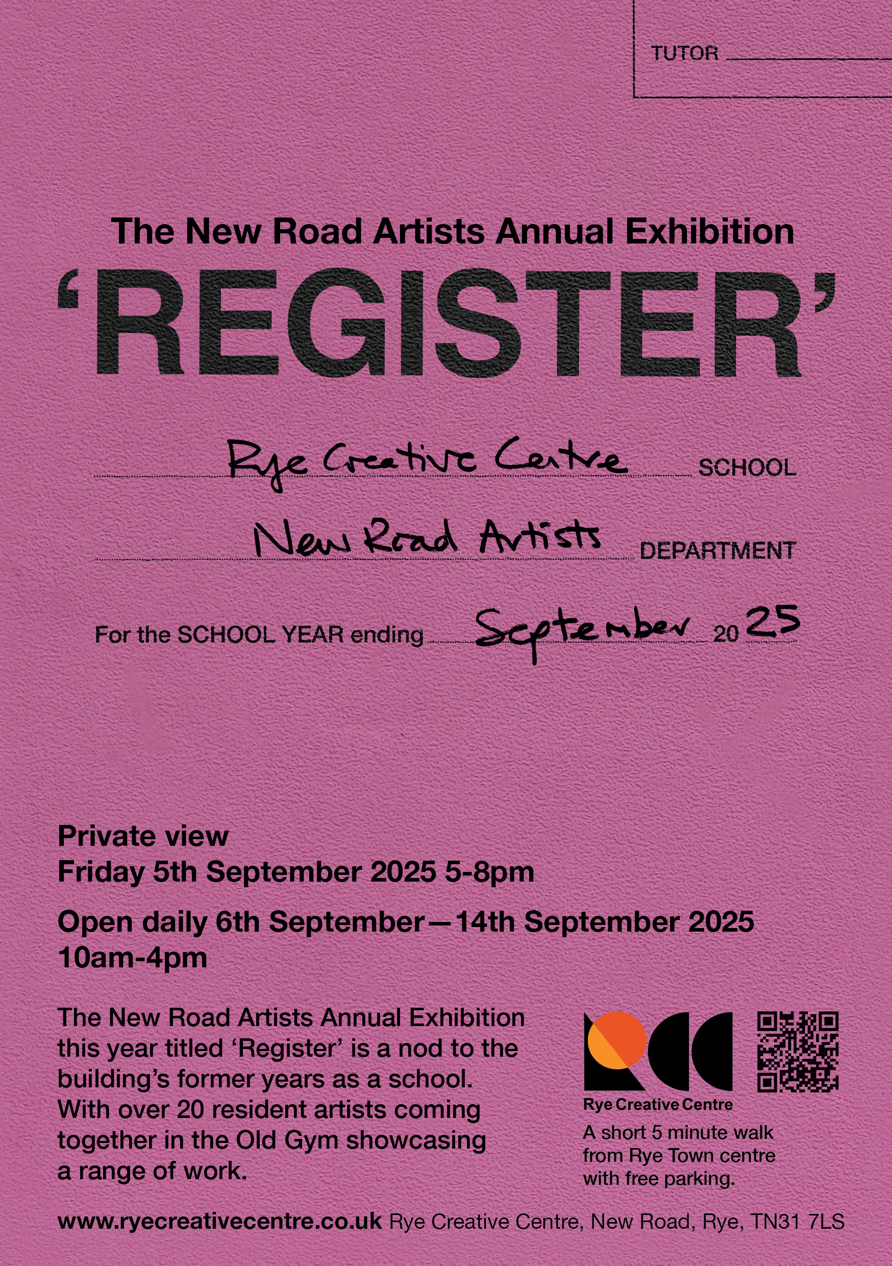 New Road Artists 'Register' exhibition
